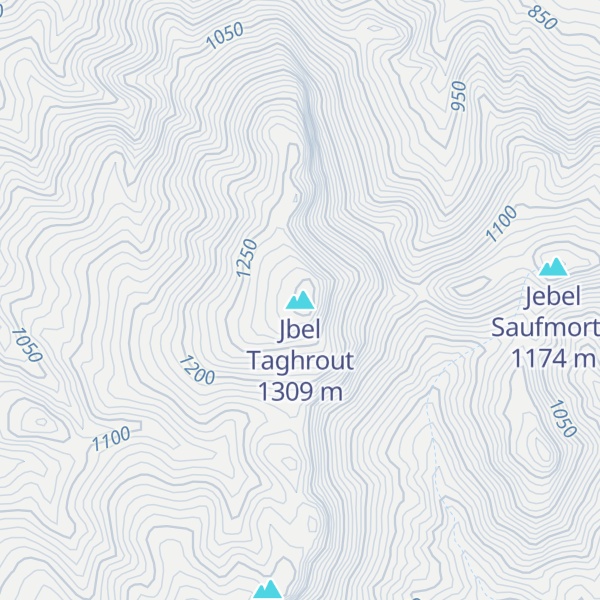 Map of Jbel Taghrout