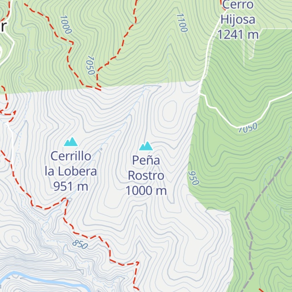 Map of Peña Rostro