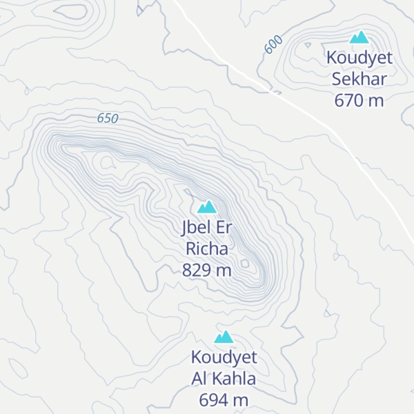 Map of Jbel Er Richa