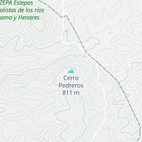 Map of Cerro Pedreros