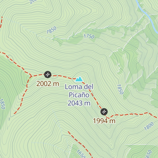 Map of Loma del Picaño