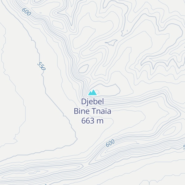 Map of Djebel Bine Tnaïa