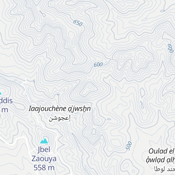 Map of Jbel Ahjjam