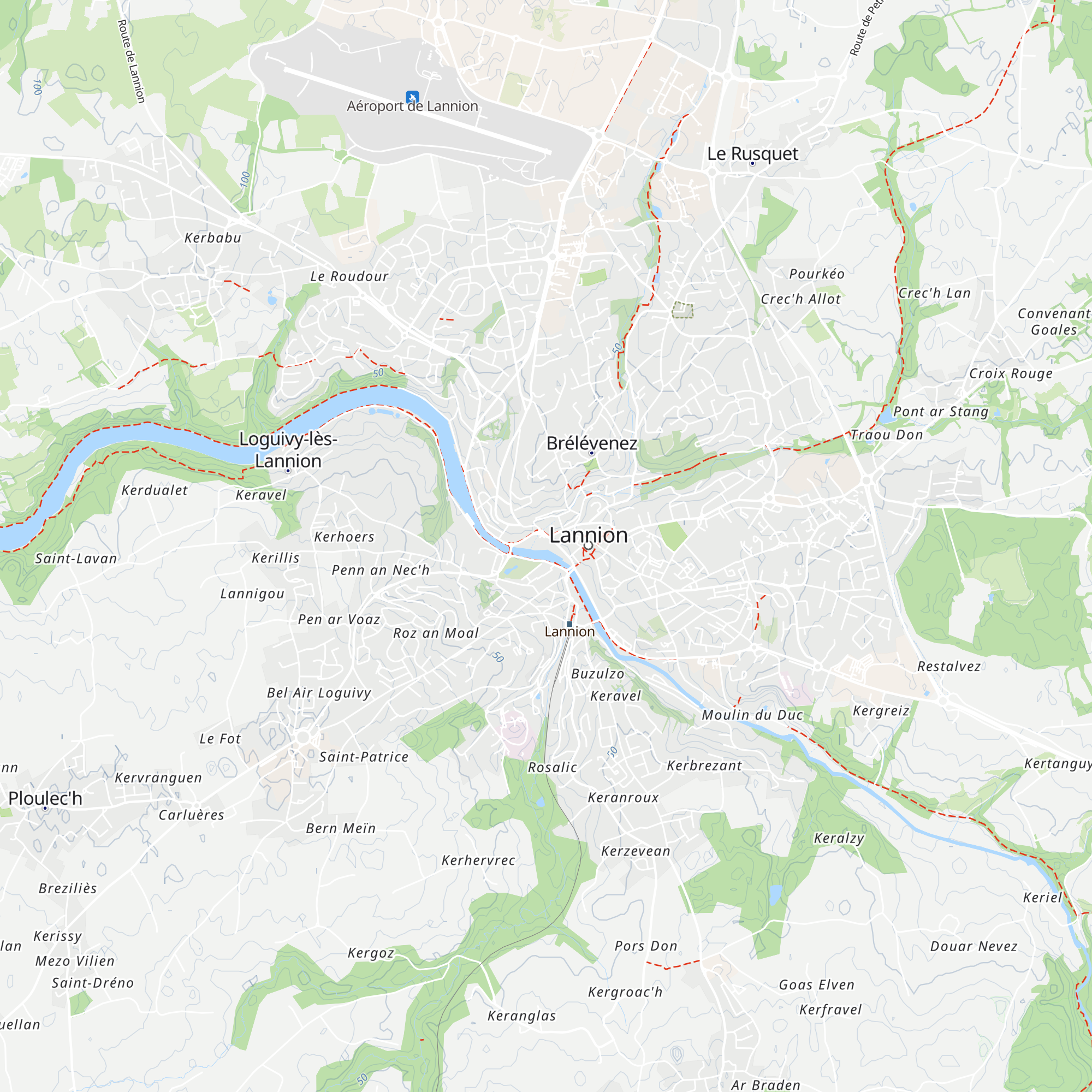 Office de tourisme de Lannion map