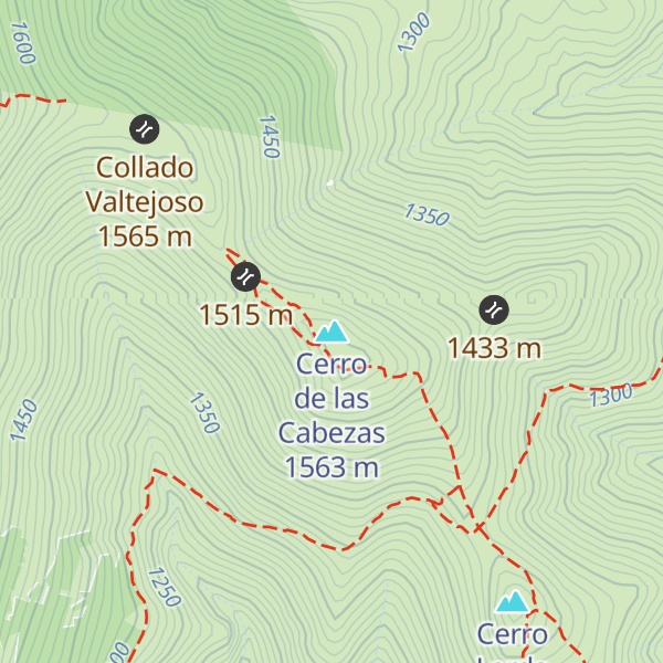 Map of Cerro de las Cabezas