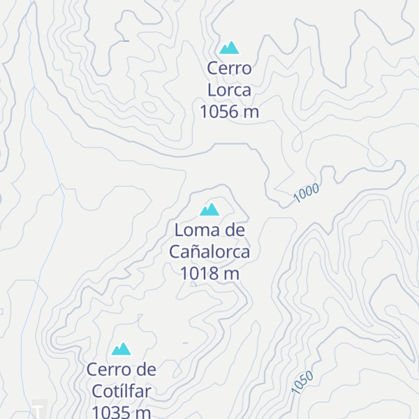 Map of Loma de Cañalorca