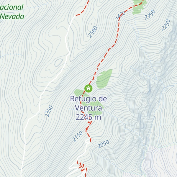 Map of Refugio de Ventura