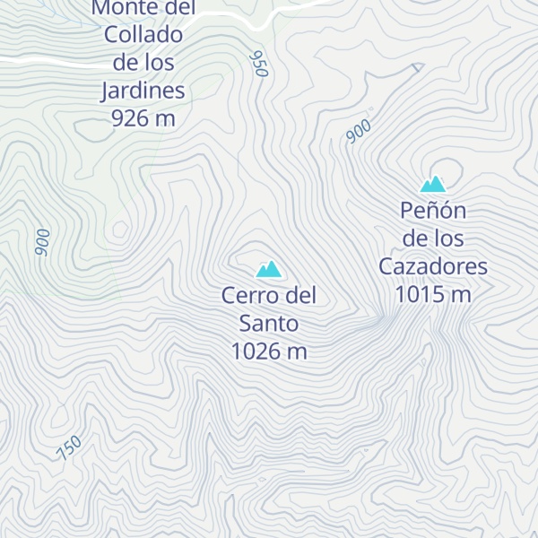 Map of Cerro del Santo