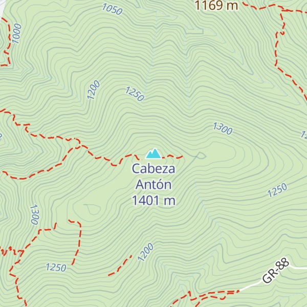 Map of Cabeza Antón