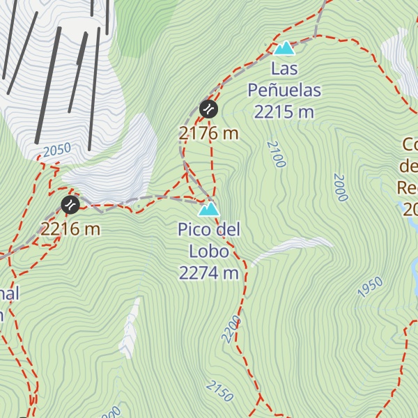 Map of Pico del Lobo