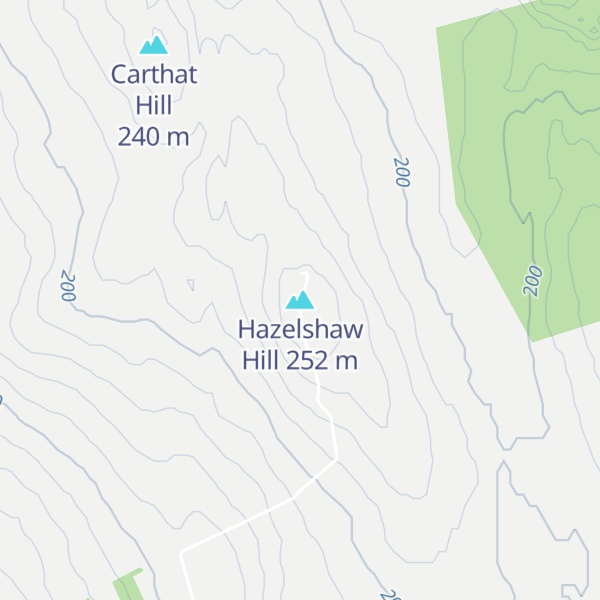 Map of Hazelshaw Hill