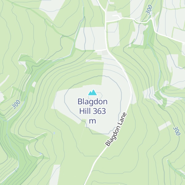Map of Blagdon Hill