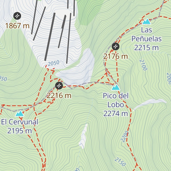 Map of Alto de las Mesas