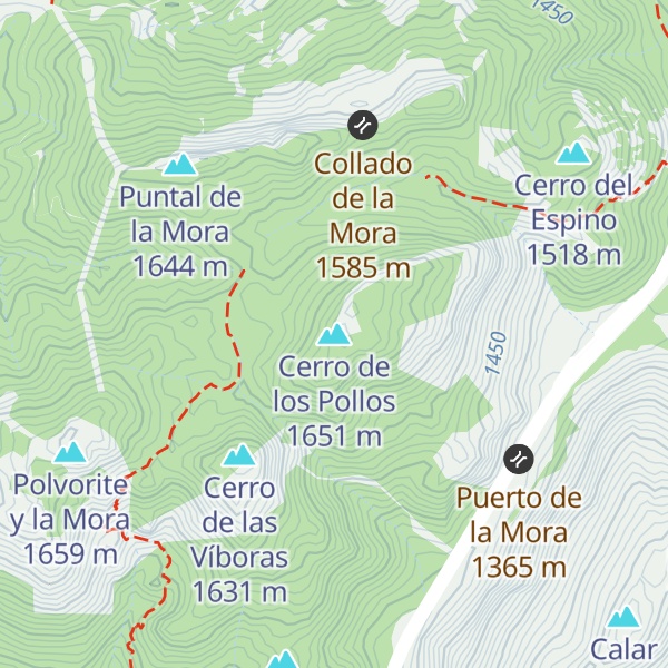 Map of Cerro de los Pollos