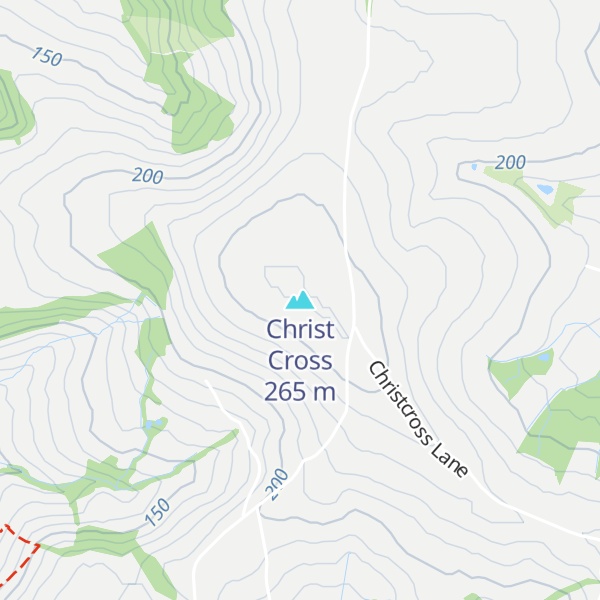 Map of Christ Cross
