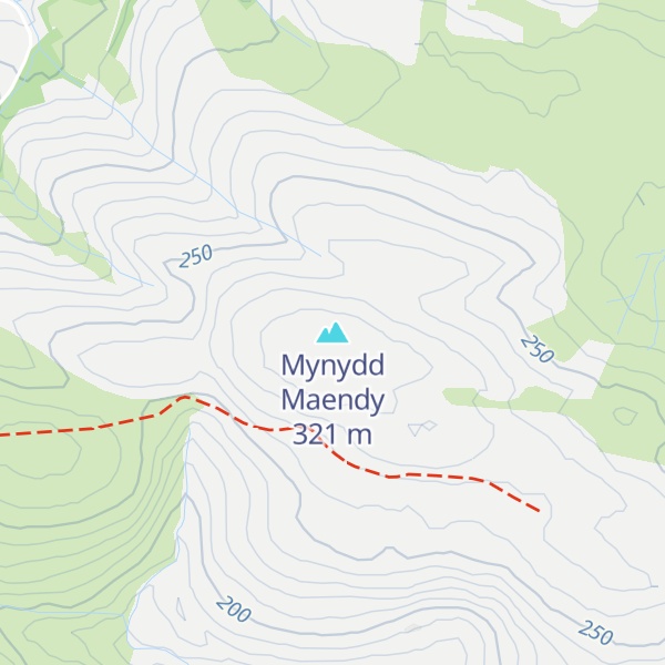 Map of Mynydd Maendy