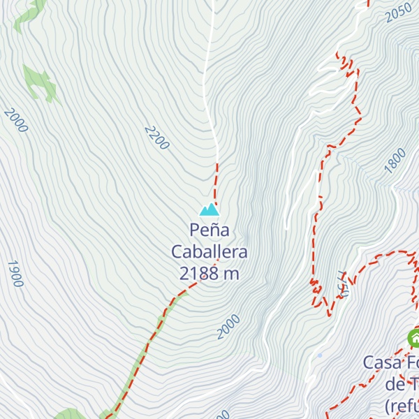 Map of Peña Caballera
