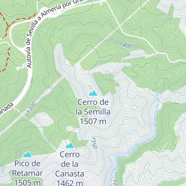 Map of Cerro de la Semilla
