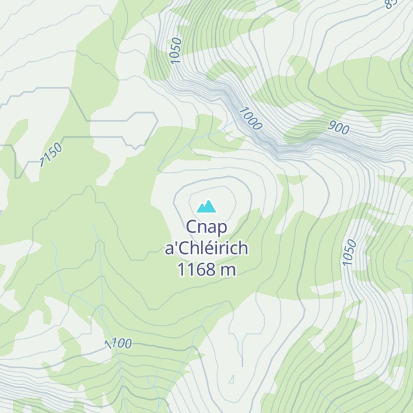 Map of Cnap a'Chléirich