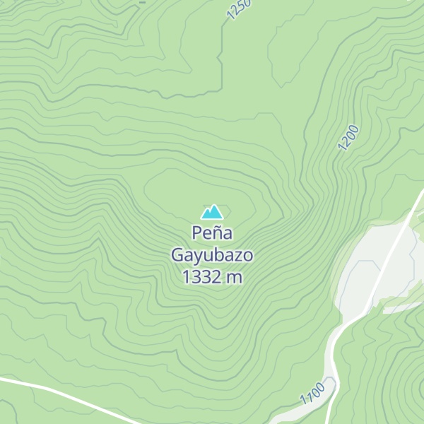 Map of Peña Gayubazo