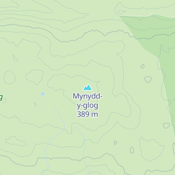 Map of Mynydd-y-glog