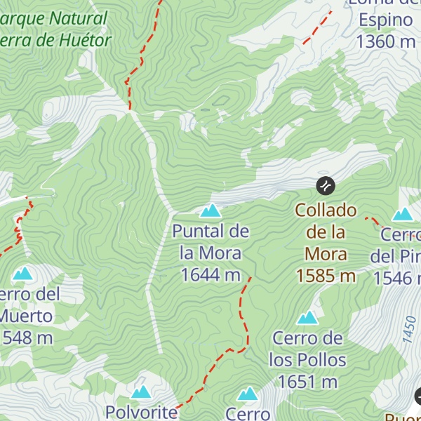 Map of Puntal de la Mora