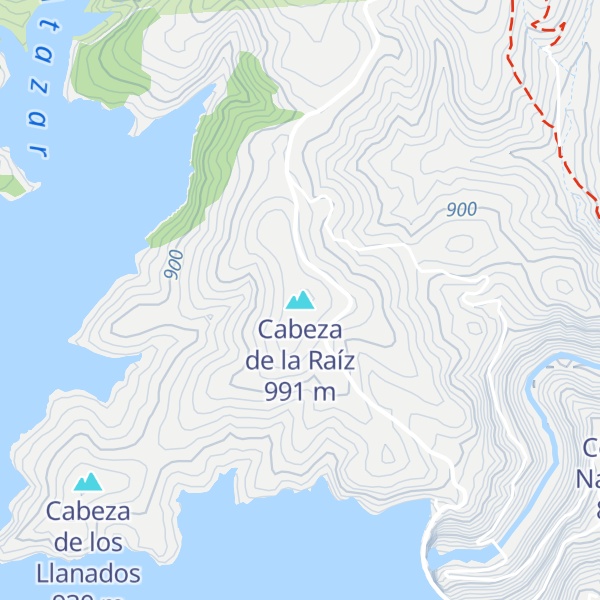 Map of Cabeza de la Raíz