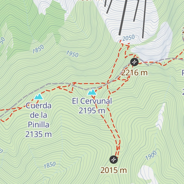 Map of El Cervunal