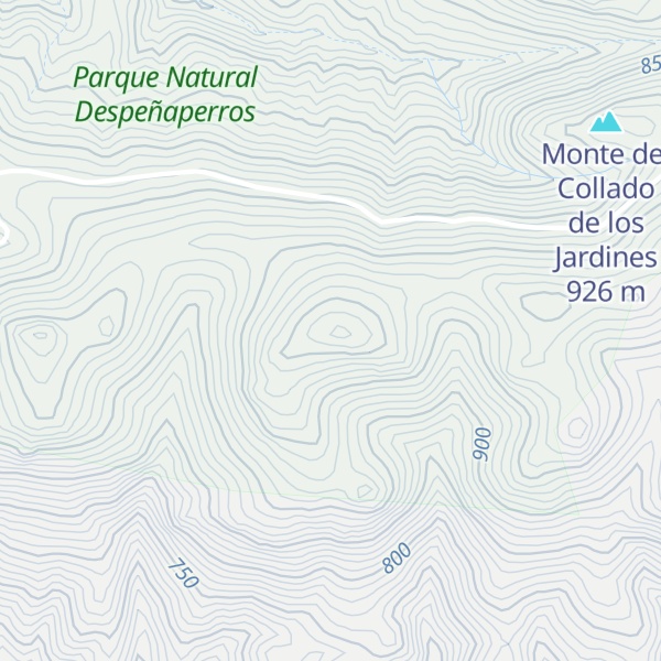 Map of Peñón Raso Largo