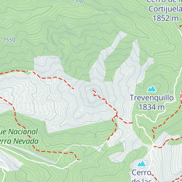 Map of Cerro del Trevenque