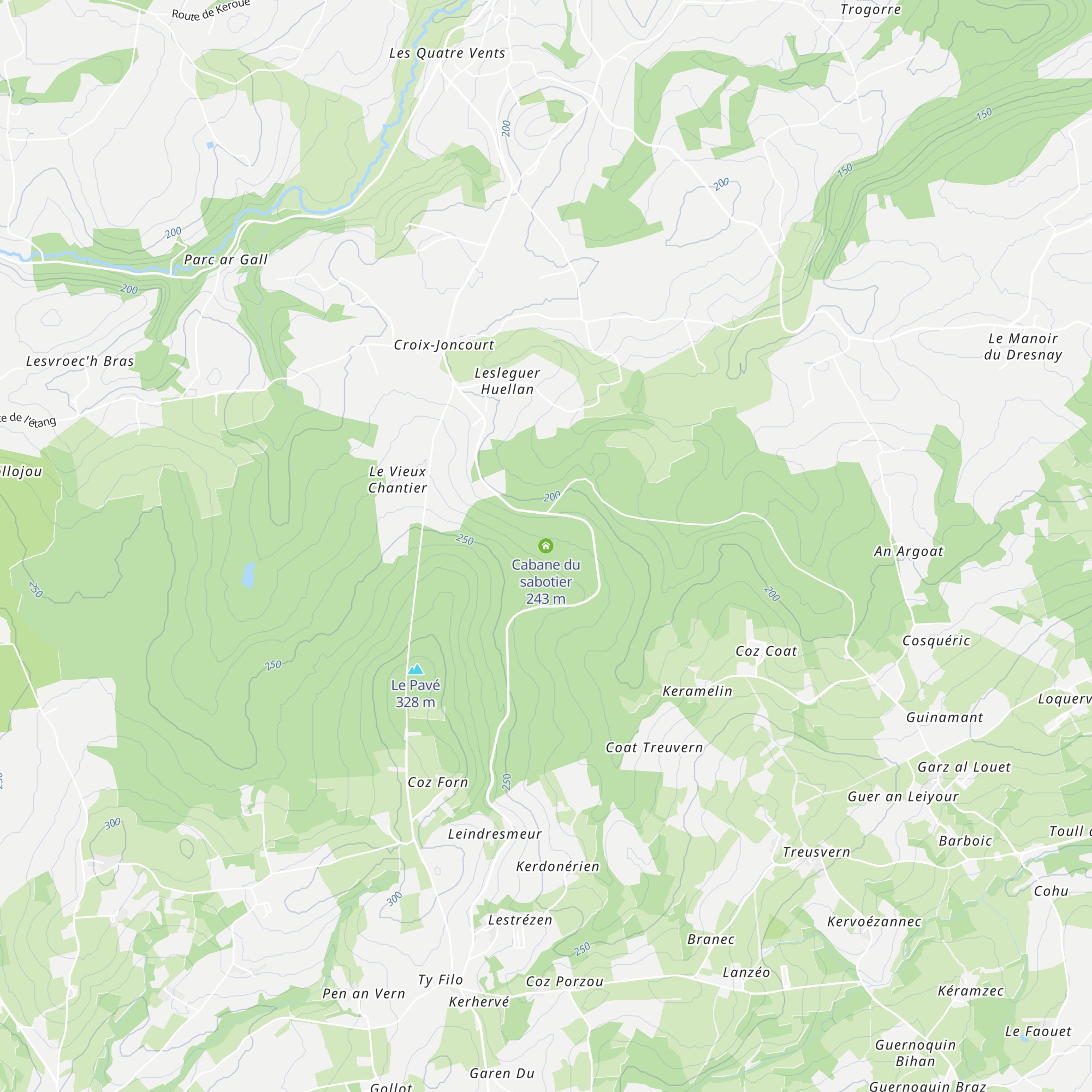 Cabane du sabotier map