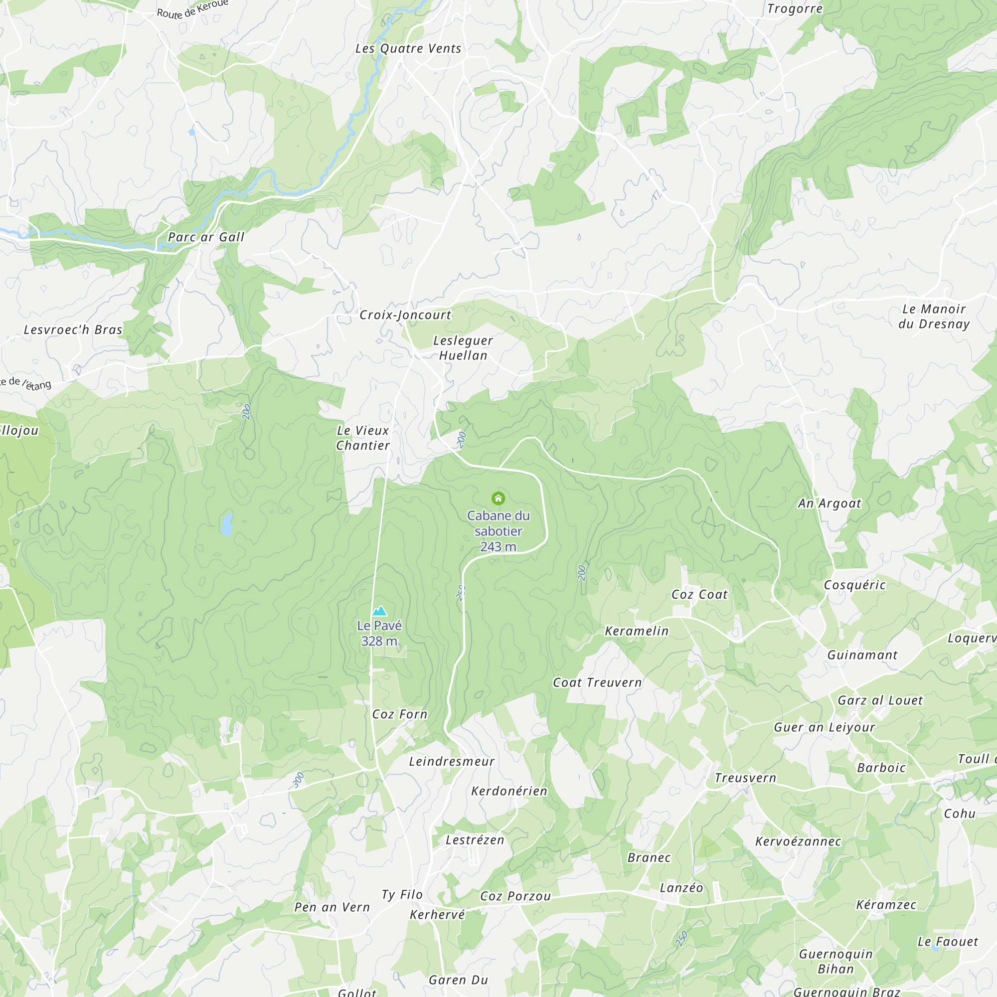 Cabane du sabotier map