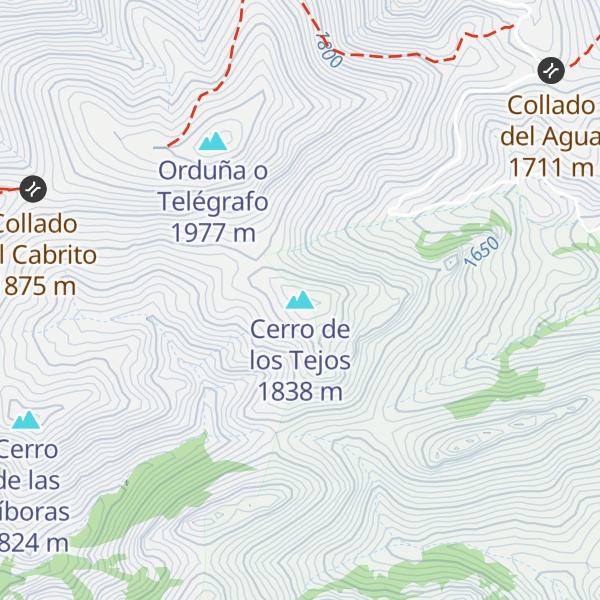 Map of Cerro de los Tejos