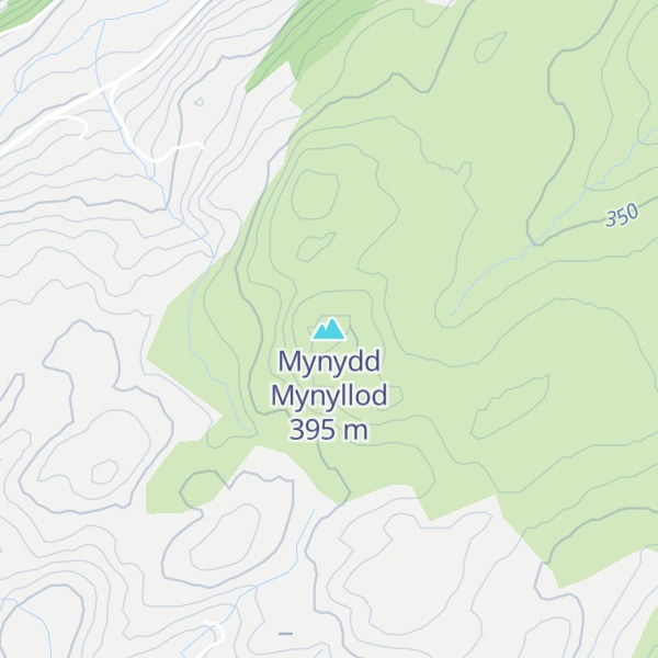 Map of Mynydd Mynyllod