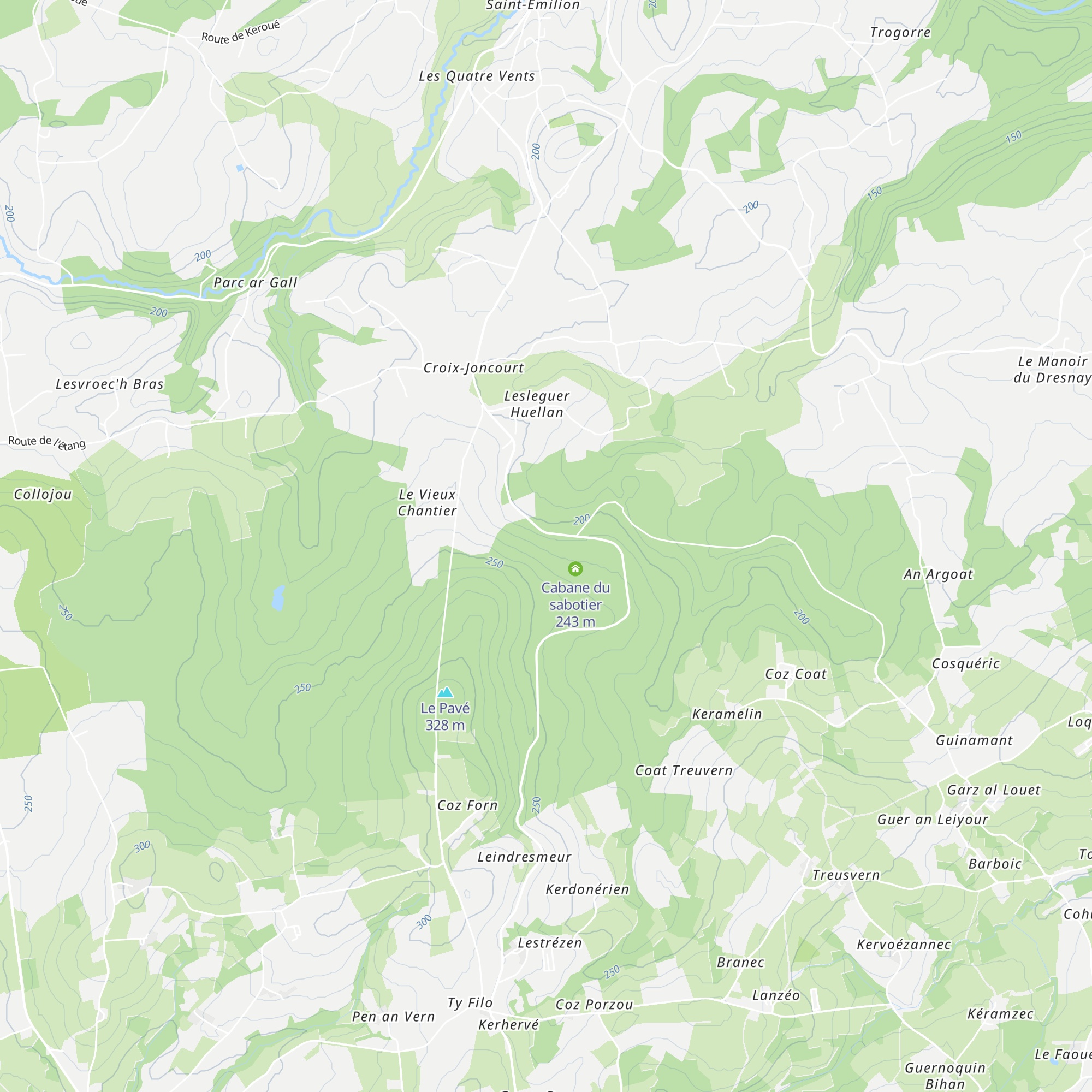 Cabane du Charbonnier map