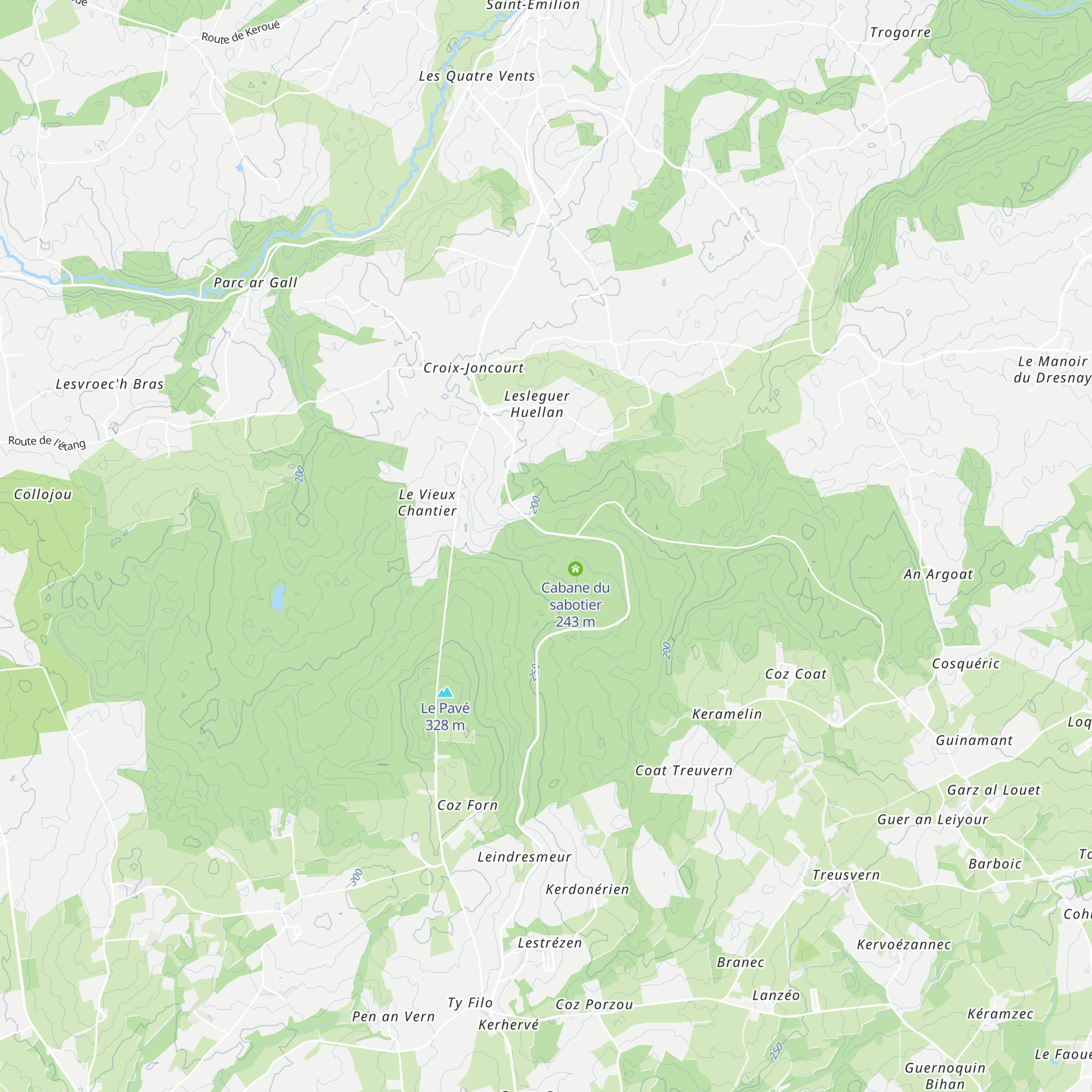 Cabane du Charbonnier map