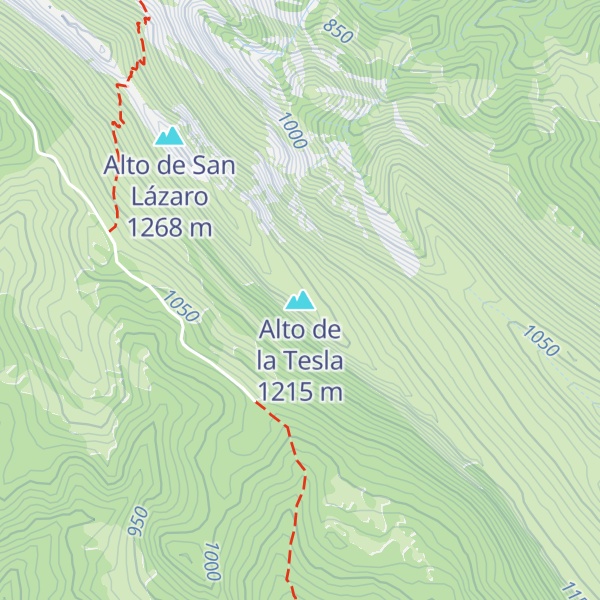 Map of Alto de la Tesla