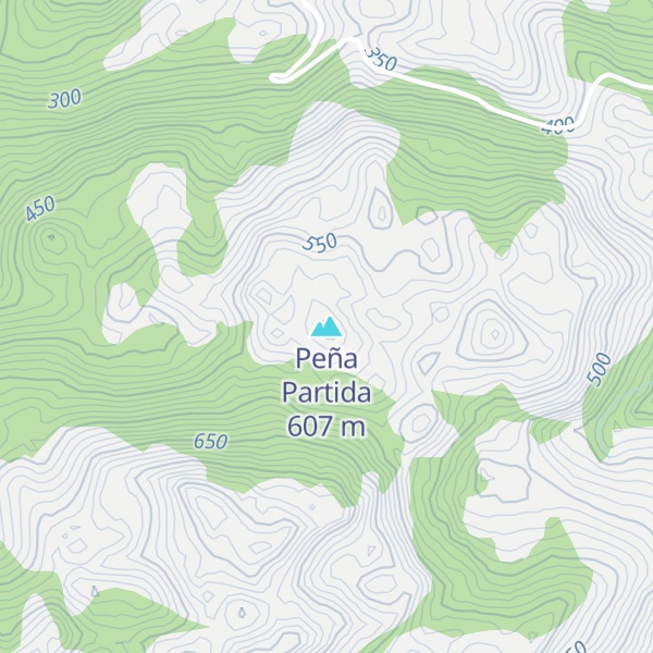 Map of Peña Partida