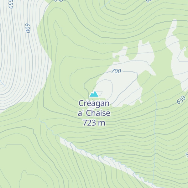 Map of Creagan a' Chaise