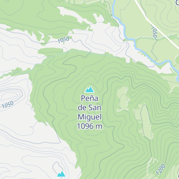 Map of Peña de San Miguel