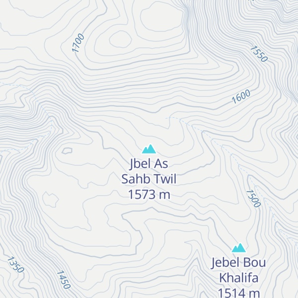 Map of Jbel As Sahb Twil