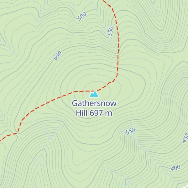 Map of Gathersnow Hill