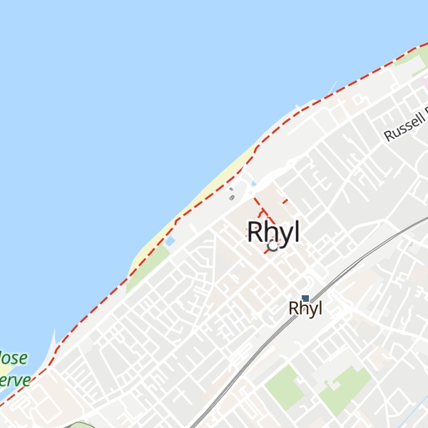 Map of Rhyl Tourist Information Office