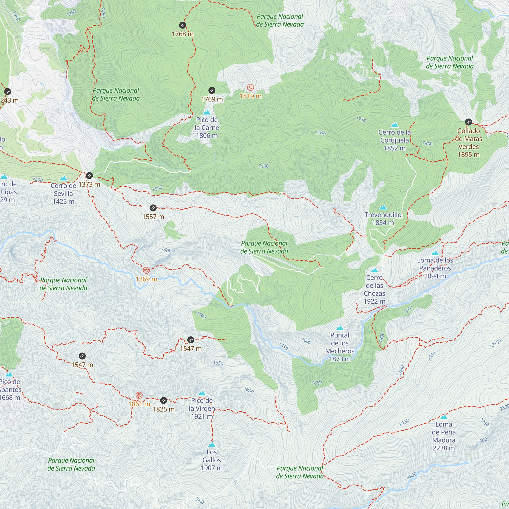 Refugio de Rosales map