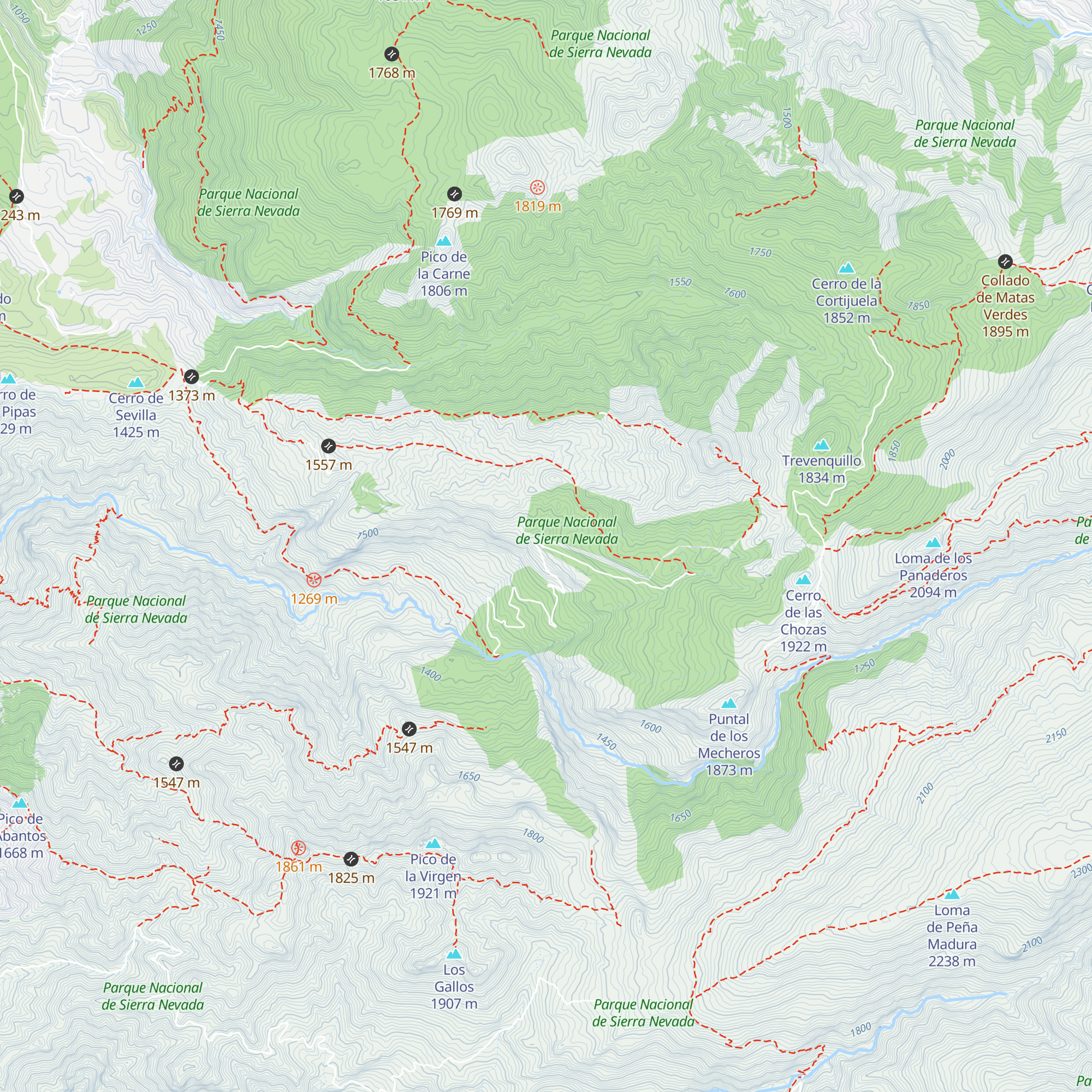 Refugio de Rosales map