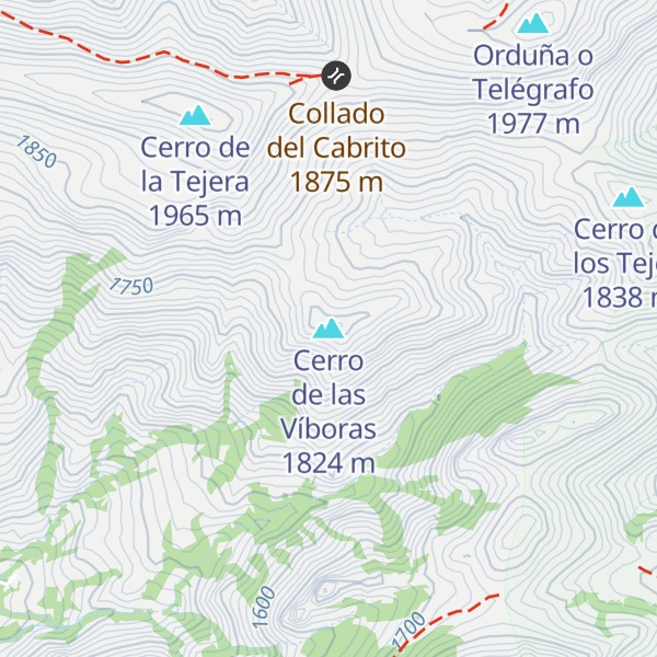 Map of Cerro de las Víboras
