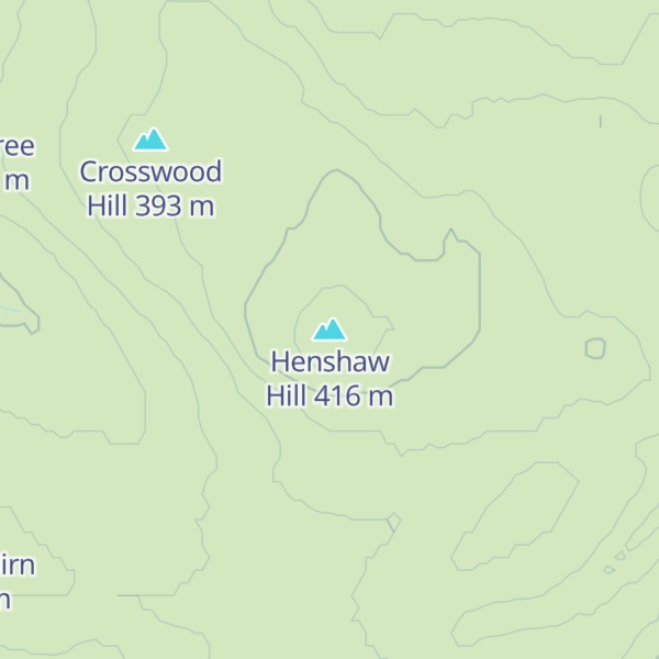 Map of Henshaw Hill
