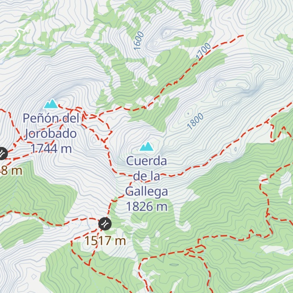 Map of Cuerda de la Gallega
