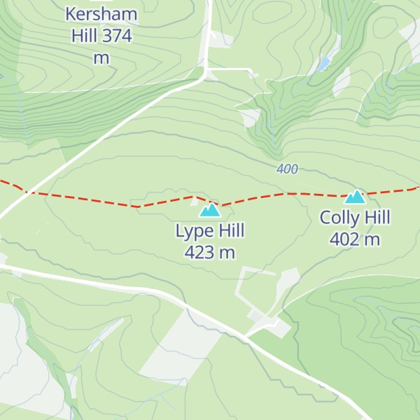 Map of Lype Hill