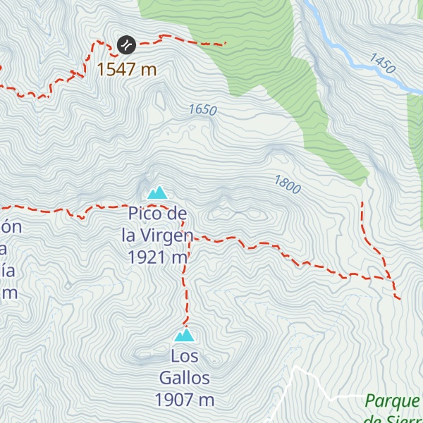 Map of Los Castillejos